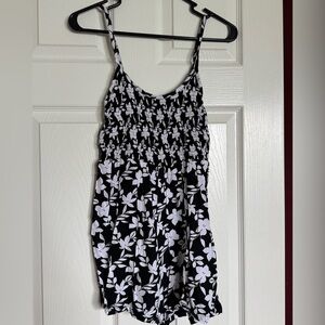 Black and White Floral Jumper